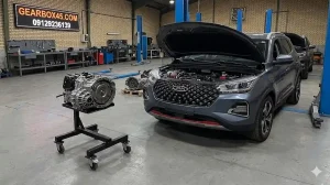 عیب‌یابی تخصصی گیربکس اتومات ام وی ام X55 با دستگاه دیاگ